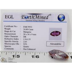 #37-ALEXANDRITE COLOUR CHANGING GEMSTONE 24.80CT