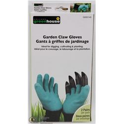 NEW 2 PAIRS OF GARDEN CLAW GLOVES
