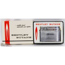 VINTAGE BENTLEY BUTANE LIGHTER IN ORIGINAL BOX