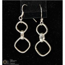 STERLING SILVER DANGLE EARRINGS.