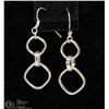 Image 1 : STERLING SILVER DANGLE EARRINGS.
