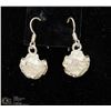 Image 1 : STERLING SILVER ROSETTE EARRINGS.