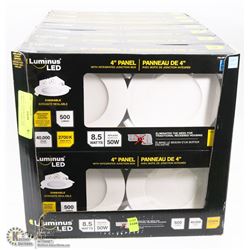 CASE OF 14 PACKS OF 2 NEW LUMINUS LED 4" PANEL LED