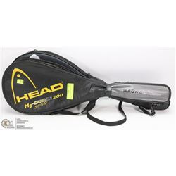 SET OF 3 TENNIS RACQUETS WITH COVERS