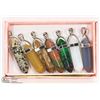 Image 1 : LOT OF 7 ASSORTED SEMI PRECIOUS STONE PENDANTS.