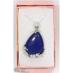 LAPIS LAZULI TEAR DROP SHAPED SEMI PRECIOUS