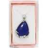 Image 1 : LAPIS LAZULI TEAR DROP SHAPED SEMI PRECIOUS