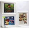 Image 1 : THREE 13X16 FRAMED VINTAGE APPLE CRATE LABELS +