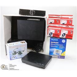 BOX CONTAINING ASSORTED ELECTRONICS INCL TRAVEL