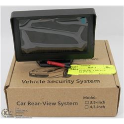 VEHICLE SECURITY BACK UP CAMERA SYSTEM.