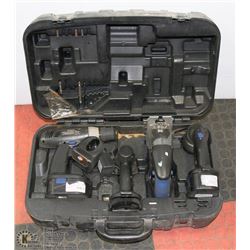 19.2V TOOL SET INCL JIGSAW, FLASHLIGHT, 2 IMPACTS,