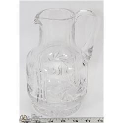 VINTAGE 9"  PINWHEEL CRYSTAL PITCHER
