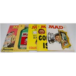 LOT OF ASSORTED VINTAGE MAD MAGAZINES 1960'S