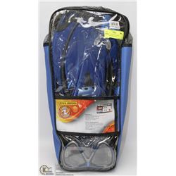 ADULT US DIVER SILICONE SNORKEL AND  FIN SET
