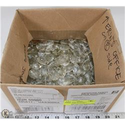 LOT OF OVER 200 ANTIQUE CHANDELIER CRYSTALS.