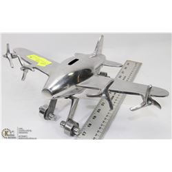 VINTAGE METAL AIRPLANE BANK