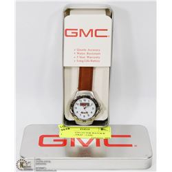 GMC 4 X 4 COLLECTOR WATCH W LEATHER STRAP + CASE