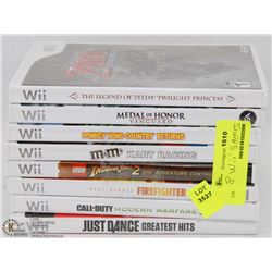 BUNDLE OF 8 WII GAMES