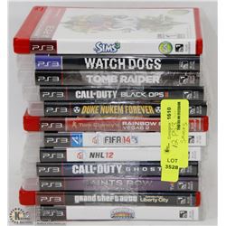 BUNDLE OF 12 PS3 GAMES