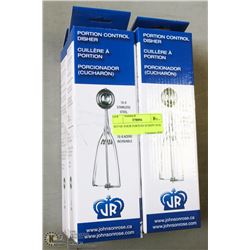 SET OF FOUR PORTION SCOOPS NEW