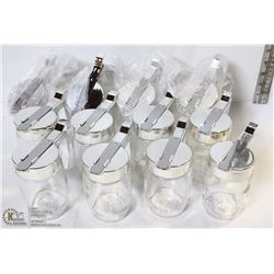 CHROME SUGAR/SYRUP DISPENSER - LOT OF 12 NEW