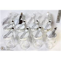 CHROME SUGAR/SYRUP DISPENSER - LOT OF 12 NEW