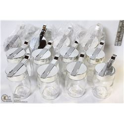 CHROME SUGAR/SYRUP DISPENSER - LOT OF 12 NEW