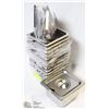 Image 1 : NEW STAINLESS INSERTS (12) WITH LIDS