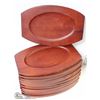 Image 1 : NEW 12 WOODEN PLATTERS, JOHNSON-ROSE 4491 -