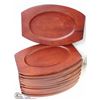 Image 1 : NEW 12 WOODEN PLATTERS, JOHNSON-ROSE 4492 -