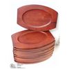 Image 1 : NEW 12 WOODEN PLATTERS, JOHNSON-ROSE 4492 -