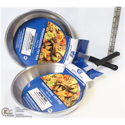12" ALUMINUM FRY PANS - LOT OF 2 - NEW