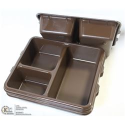 LOT OF 6 - CAMBRO 3 COMPARTMENT MEAL TRAY - NEW