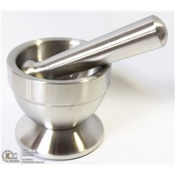 STAINLESS STEEL MORTAR AND PESTLE