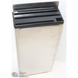 6" X 12" STAINLESS KNIFE RACK (BLACK) OMCAN 1290