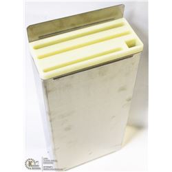 6" X 12" STAINLESS KNIFE RACK (WHITE) OMCAN 1290