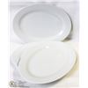 Image 1 : 18" OVAL PLATTERS - LOT OF 3 - NEW