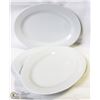 Image 1 : 18" OVAL PLATTERS - LOT OF 3 - NEW