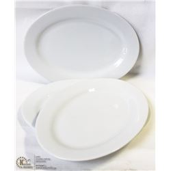 18" OVAL PLATTERS - LOT OF 3 - NEW