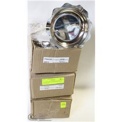 LOT OF 36 NEW STAINLESS STEEL ASHTRAYS