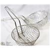 Image 1 : COARSE MESH CULINARY BASKETS - LOT OF 2 - NEW