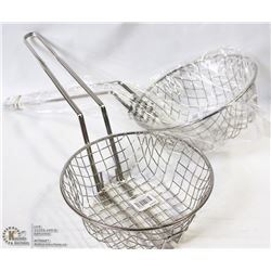 COARSE MESH CULINARY BASKETS - LOT OF 2 - NEW
