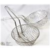 Image 1 : COARSE MESH CULINARY BASKETS - LOT OF 2 - NEW