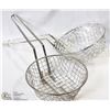 Image 1 : COARSE MESH CULINARY BASKETS - LOT OF 2 - NEW