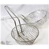 Image 1 : COARSE MESH CULINARY BASKETS - LOT OF 2 - NEW