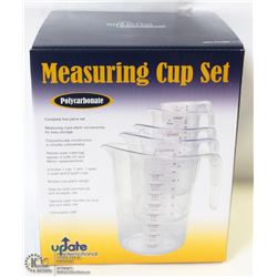 POLYCARB MEASURING CUP SET - 4L, 2L, 1L, 0.5L  &