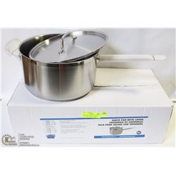 10QT HEAVY DUTY SAUCE PAN INDUCTION CAPABLE - NEW