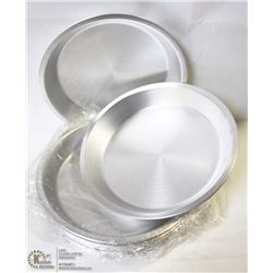 8" ALUMINUM PIE PLATES - ONE BOX OF 12 PLATES