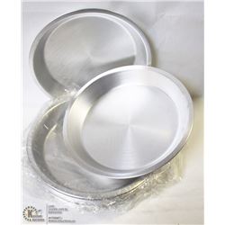8" ALUMINUM PIE PLATES - ONE BOX OF 12 PLATES