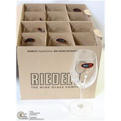 RIEDEL DEGUSTIAZONE WINE GLASSES - LOT OF 12 - NEW